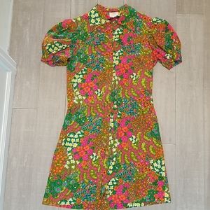 Vintage Flower Dress Circa 1960's